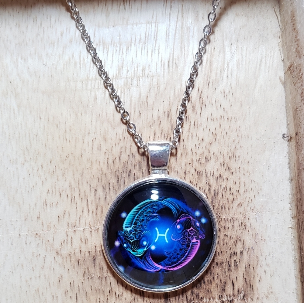 Unique Pisces Zodiac Pendant Necklace